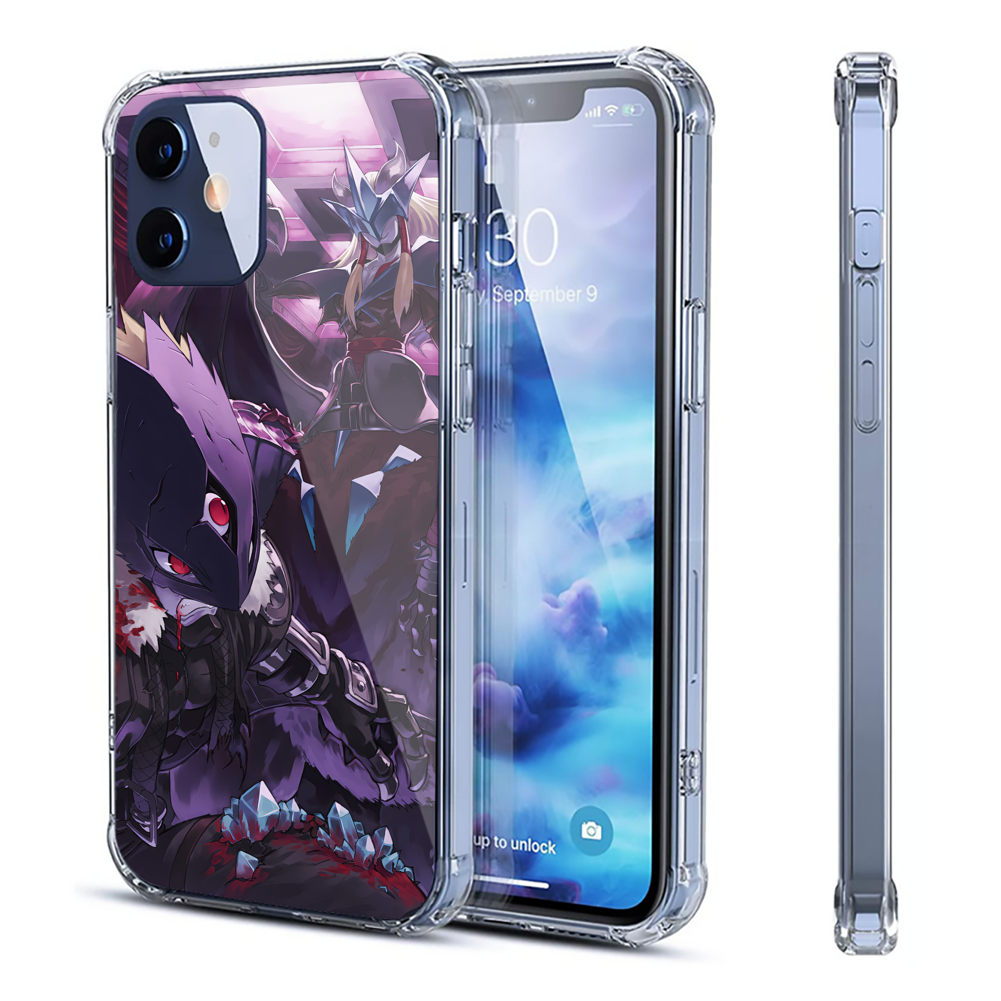 （画像用） Digimon デジタルモンスター/デジモン 【iPhone 12シリーズ対応】透明スマホケース（クリアソフトケース）